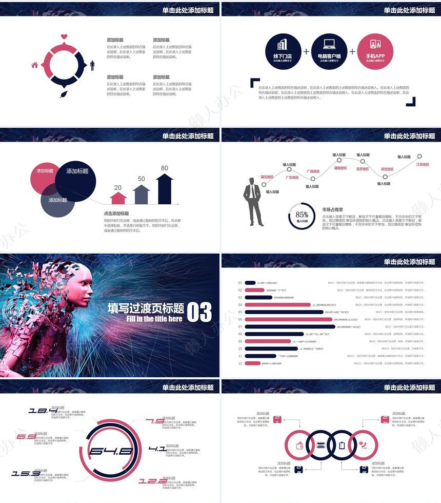 人工智能工作PPT模板