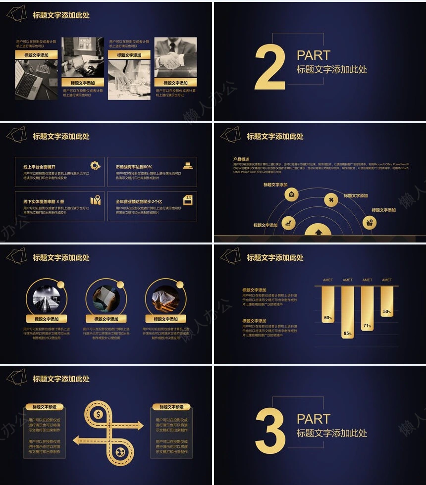 蓝金金融科技汇报模板