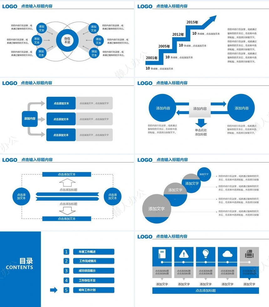 2023年工作总结汇报年度工作概述PPT模板
