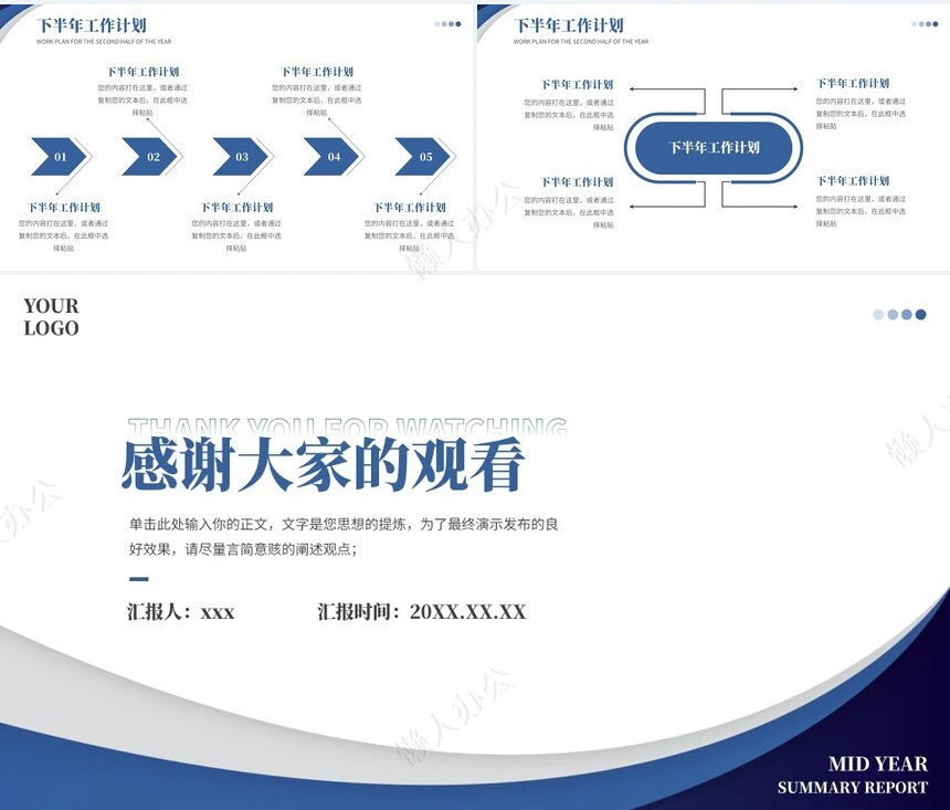 年中总结汇报模板