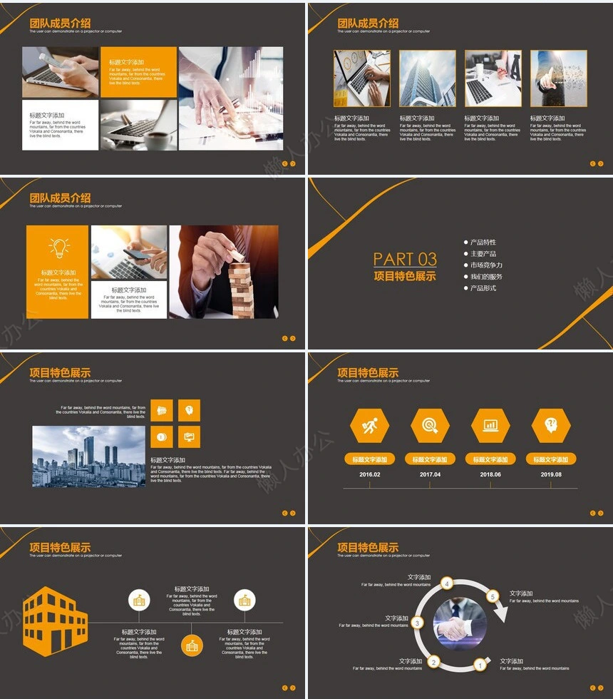 房地产市场评估分析公司介绍产品推广工作汇报等PPT模板