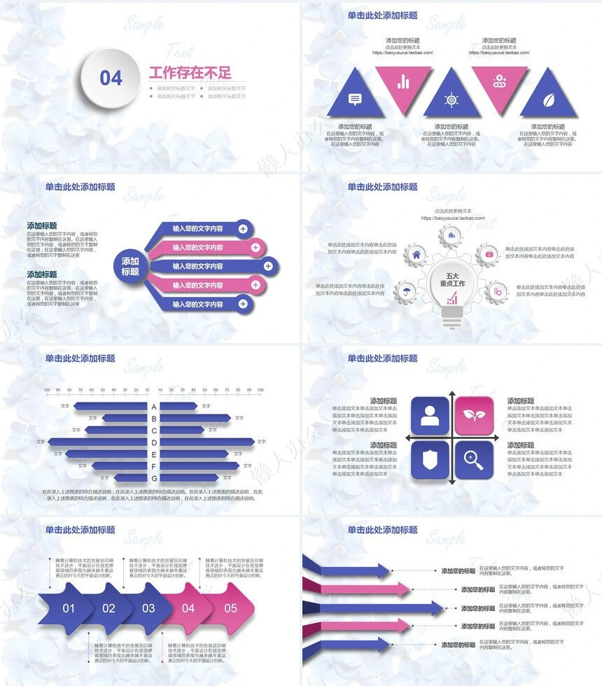 转正述职通用PPT模板(13)