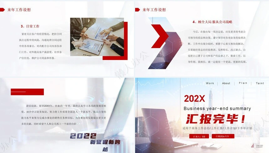 业务总结PPT模板(25)