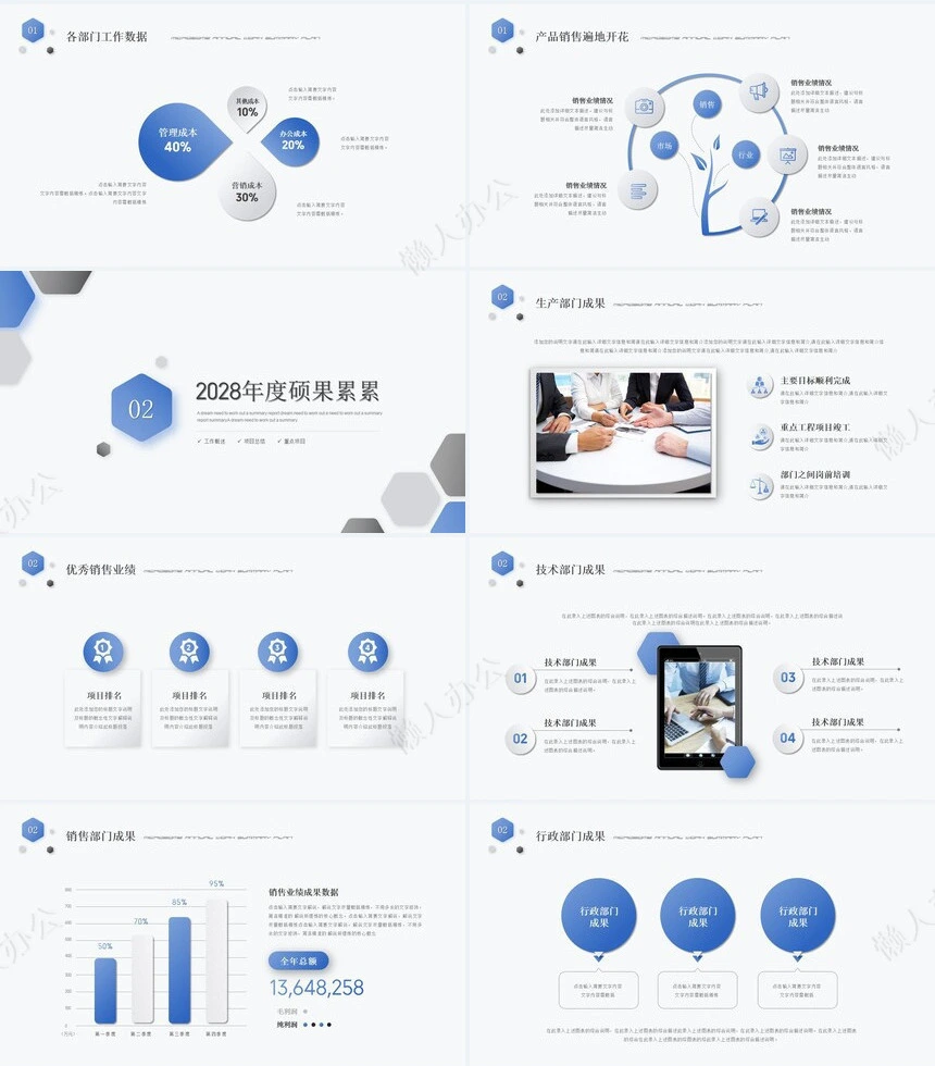 工作总结PPT模板(16)