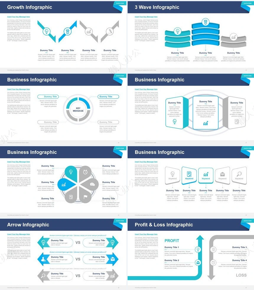 极简工作总结PPT模板(23)