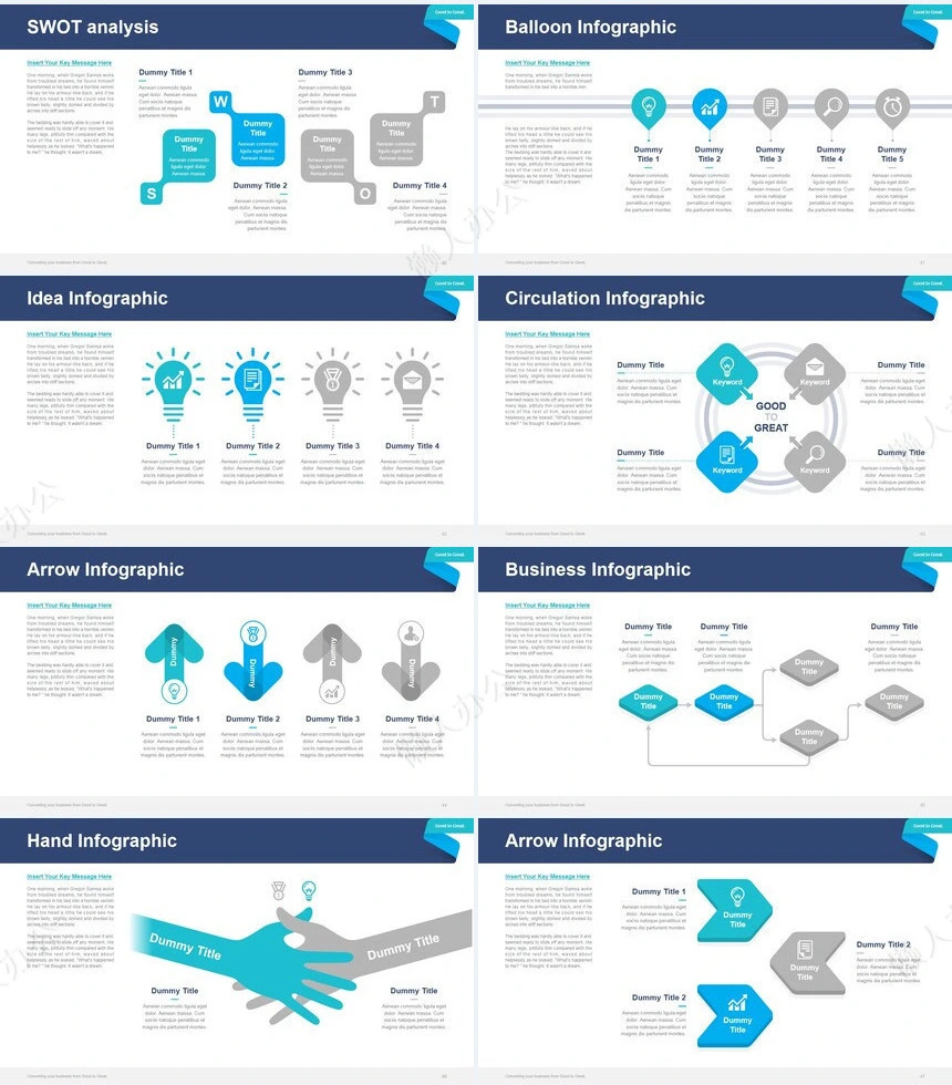 极简工作总结PPT模板(23)