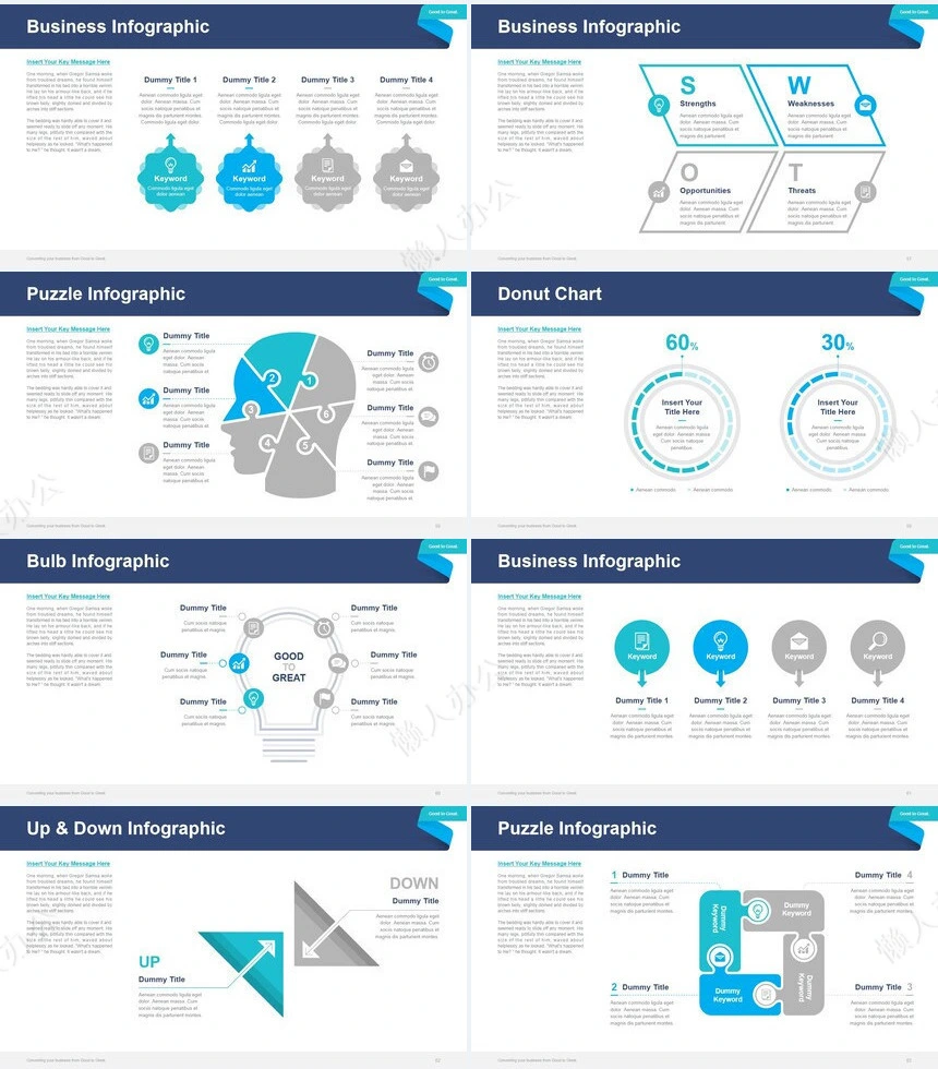 极简工作总结PPT模板(23)