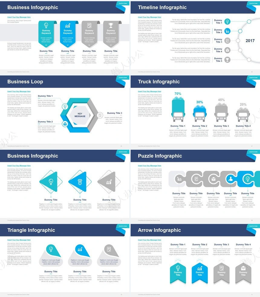 极简工作总结PPT模板(23)