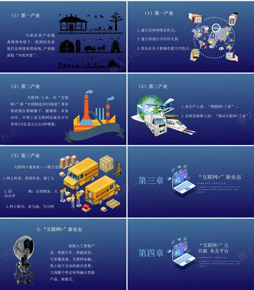 科技感PPT模板(10)