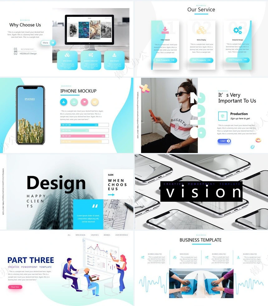 科技感英文PPT(12)