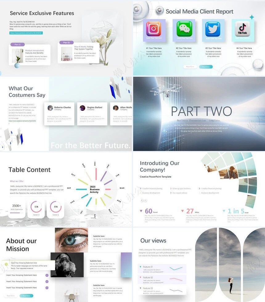 科技感英文PPT(5)