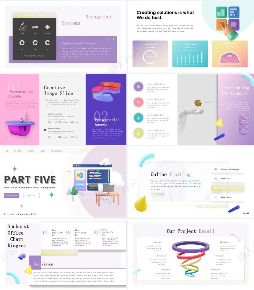 科技感英文PPT(8)