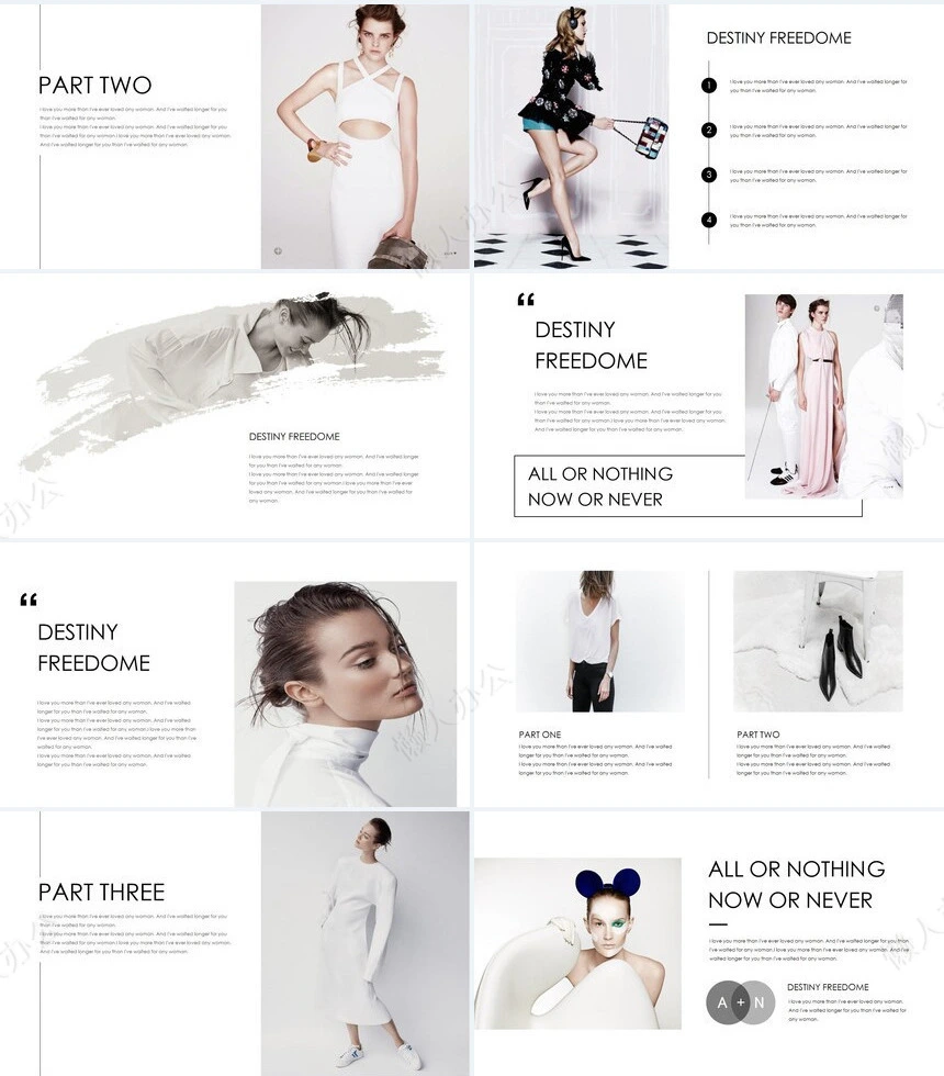 极简风舞蹈健身瑜伽健身PPT模板