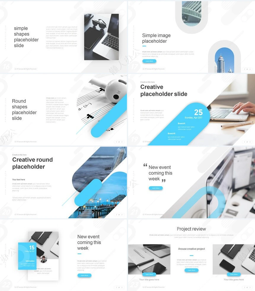 2023商务欧美风通用PPT模板