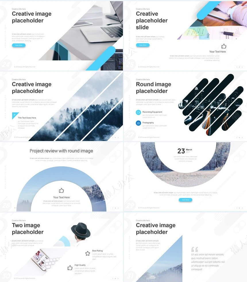 2023商务欧美风通用PPT模板