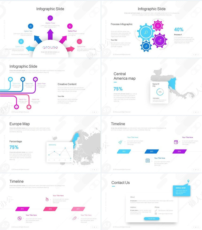 2023商务欧美风通用PPT模板