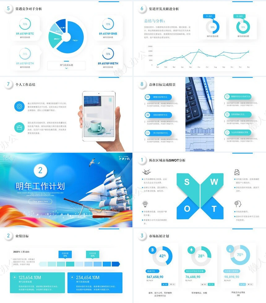 销售总结PPT模板(19)