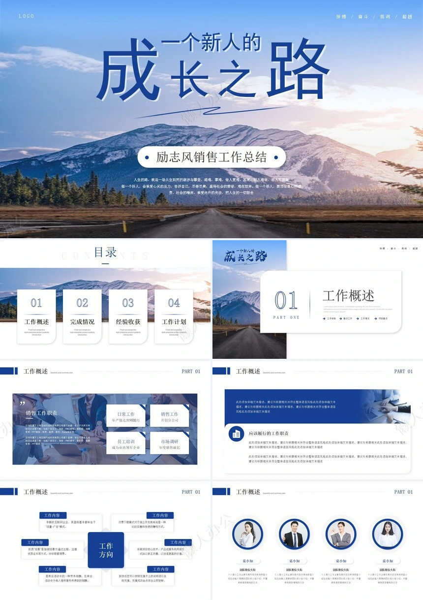销售总结PPT模板(22)