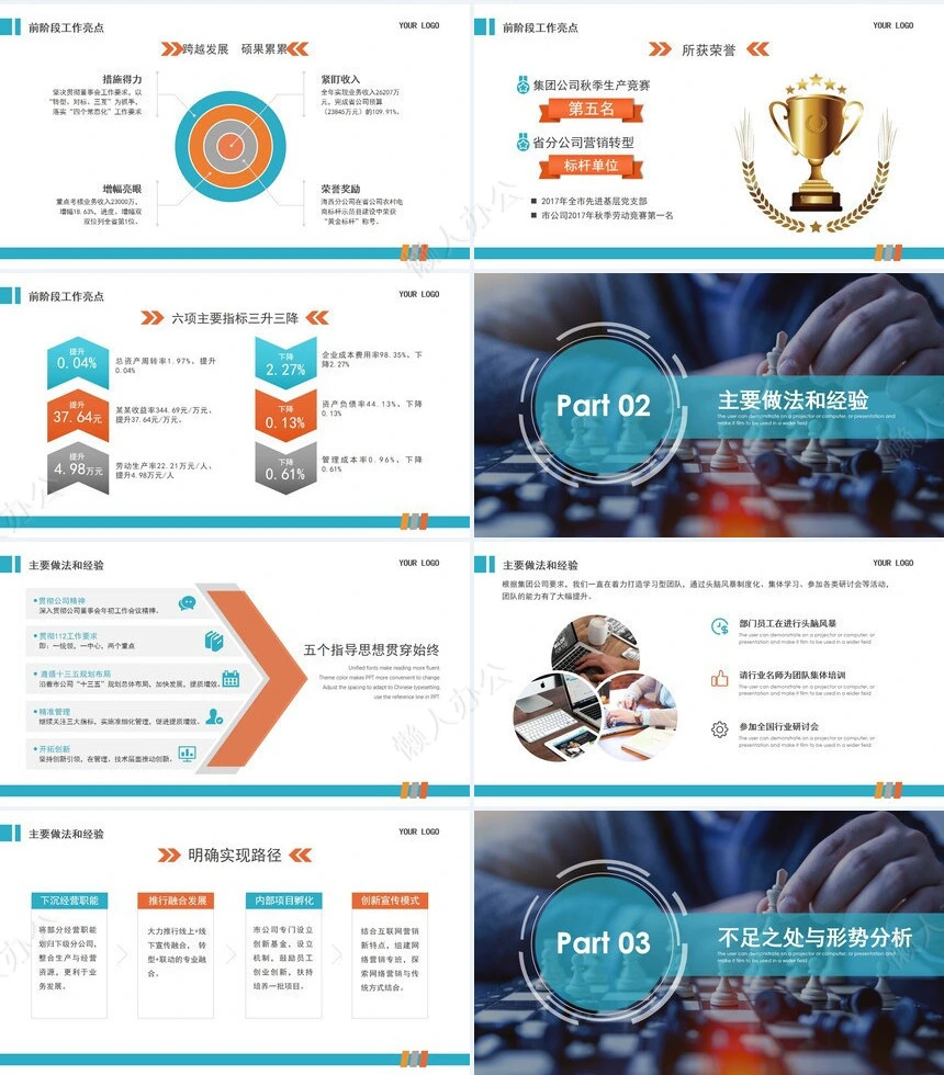 销售总结PPT模板(24)