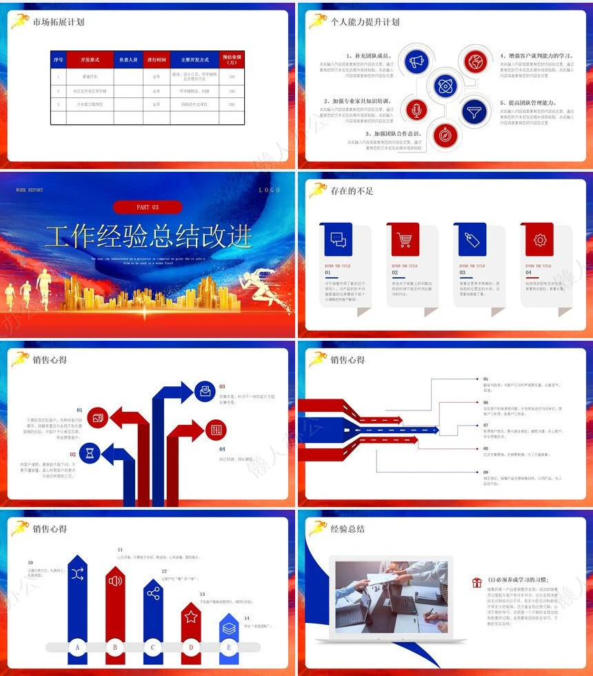 销售总结PPT模板(33)