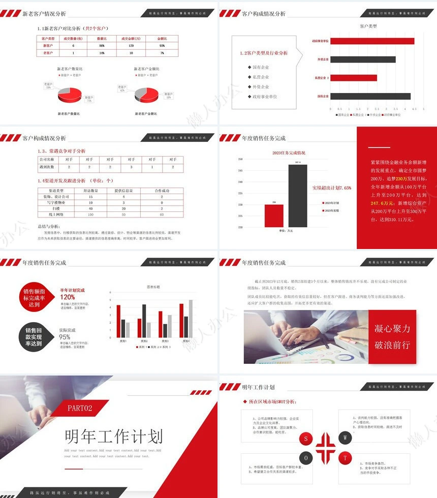 销售总结PPT模板(44)