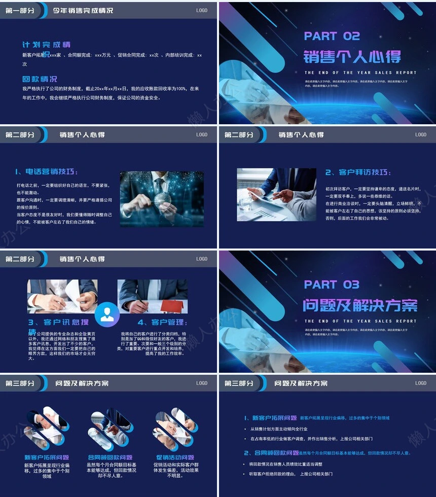 销售总结PPT模板(50)