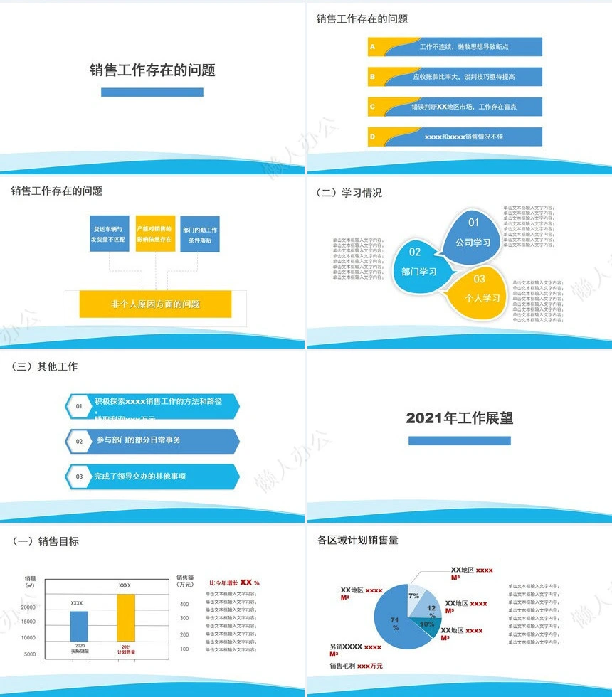 销售总结PPT模板(51)