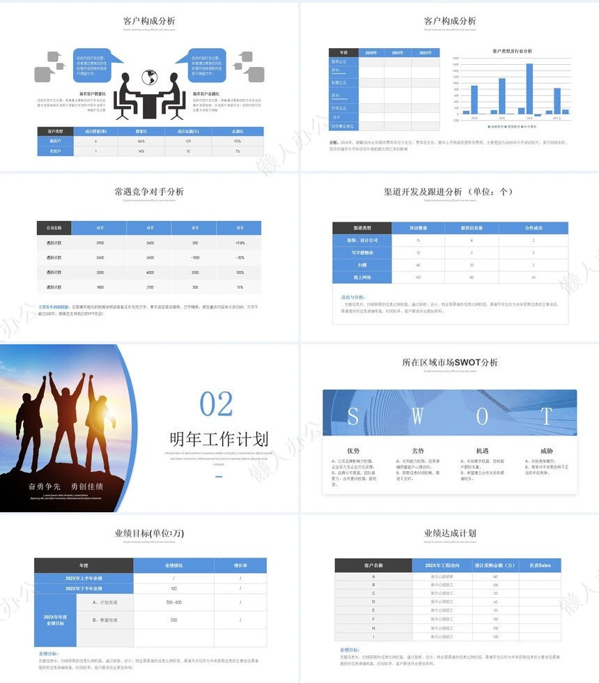 销售总结PPT模板(52)