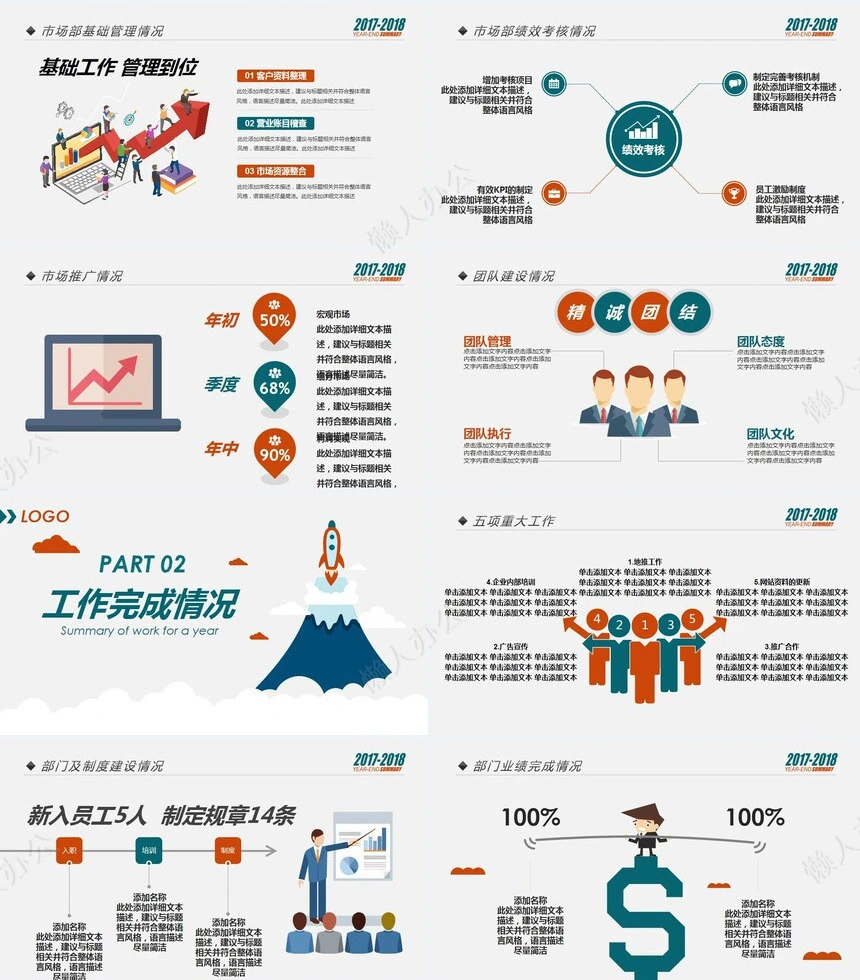 销售总结PPT模板(68)