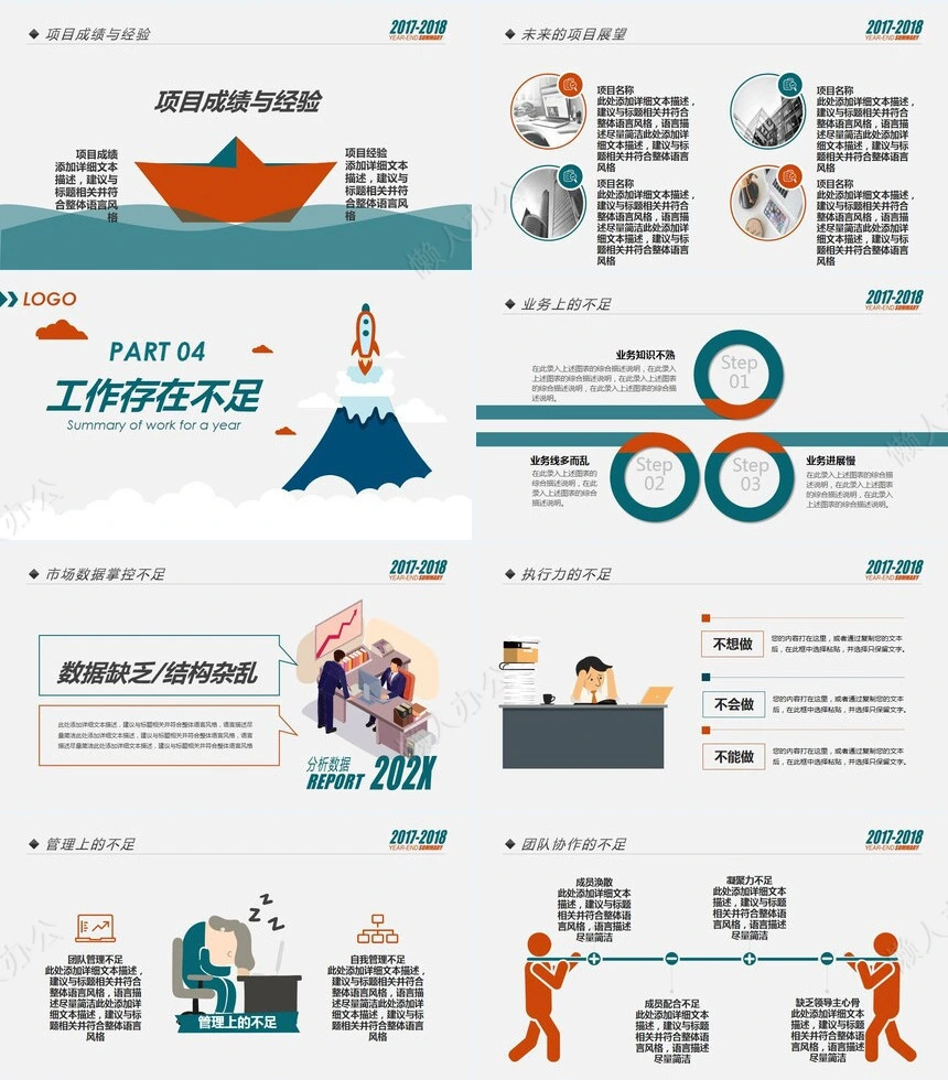 销售总结PPT模板(68)