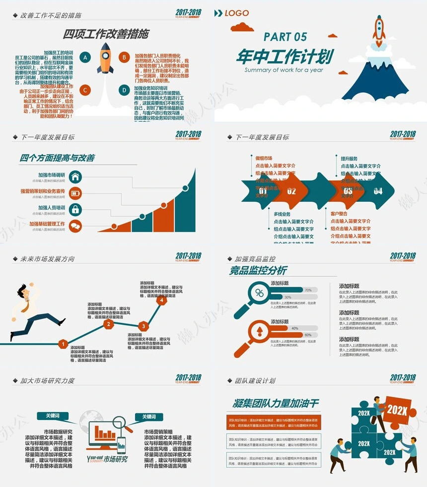 销售总结PPT模板(68)