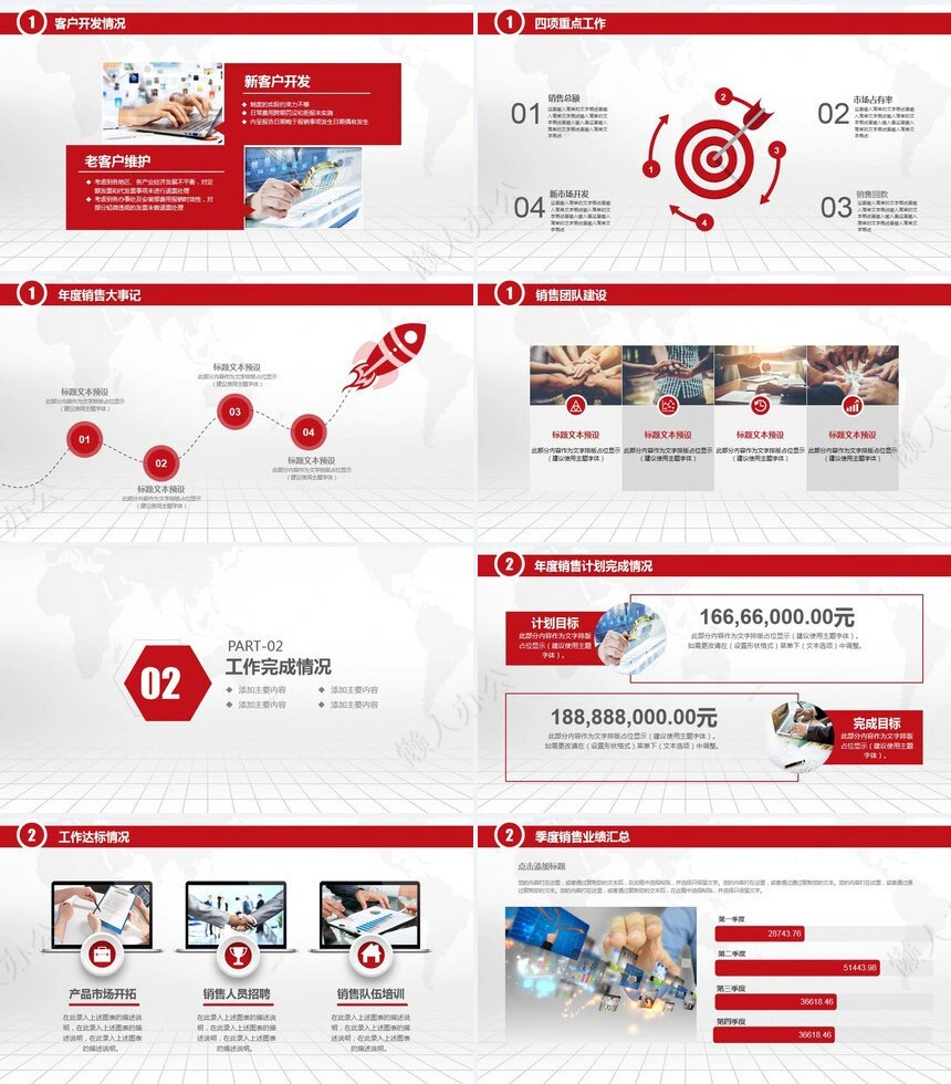 销售总结PPT模板(73)