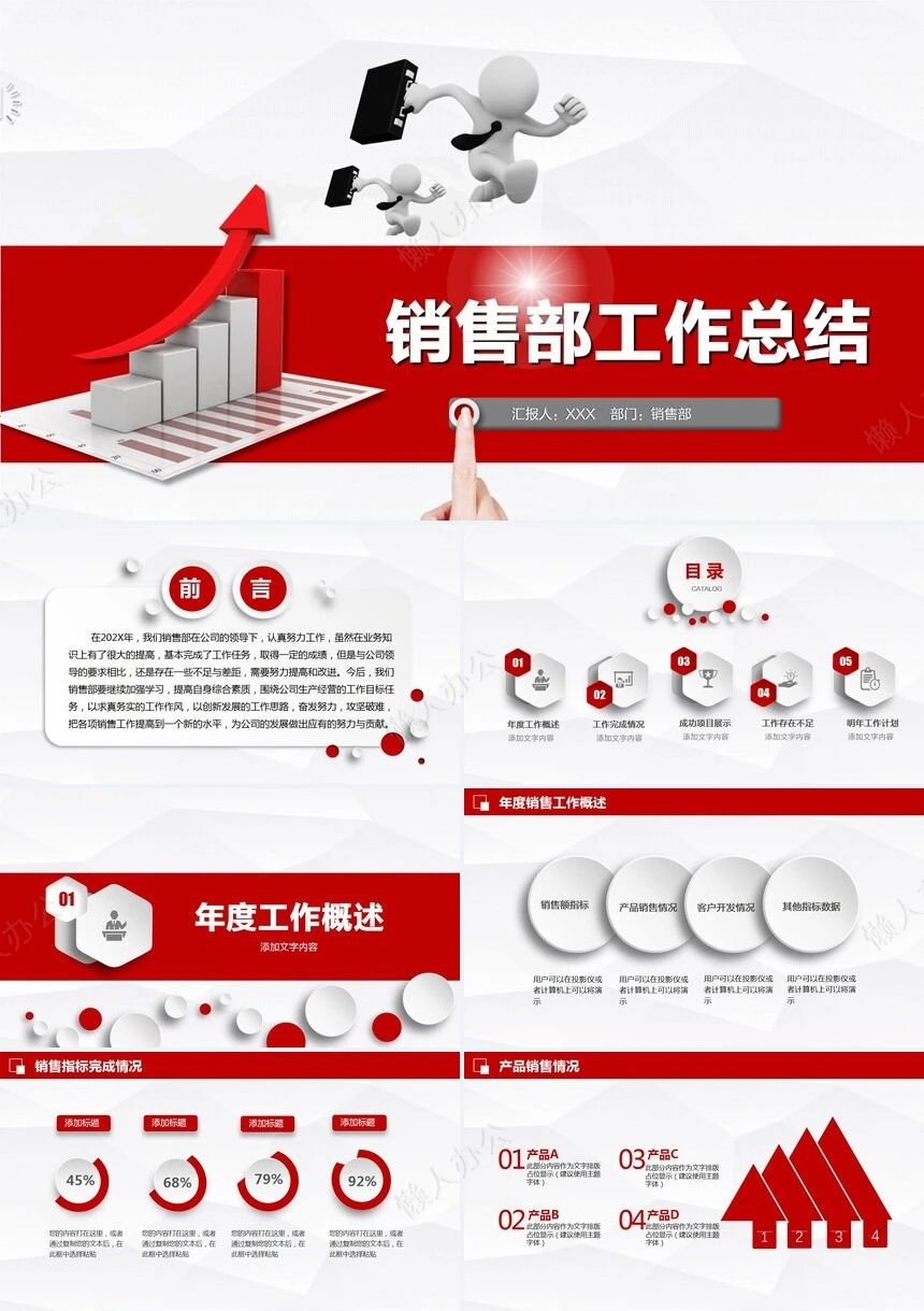 销售总结PPT模板(9)