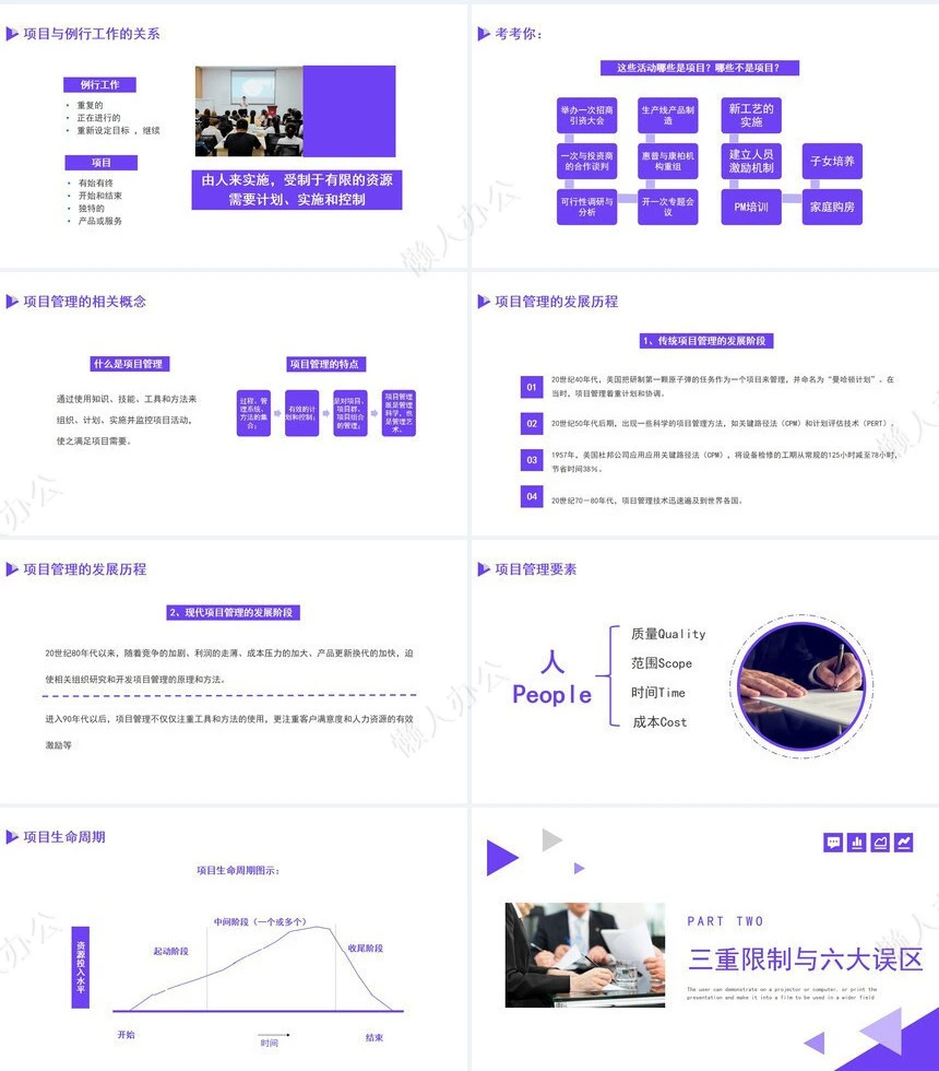 项目管理PPT模板(5)