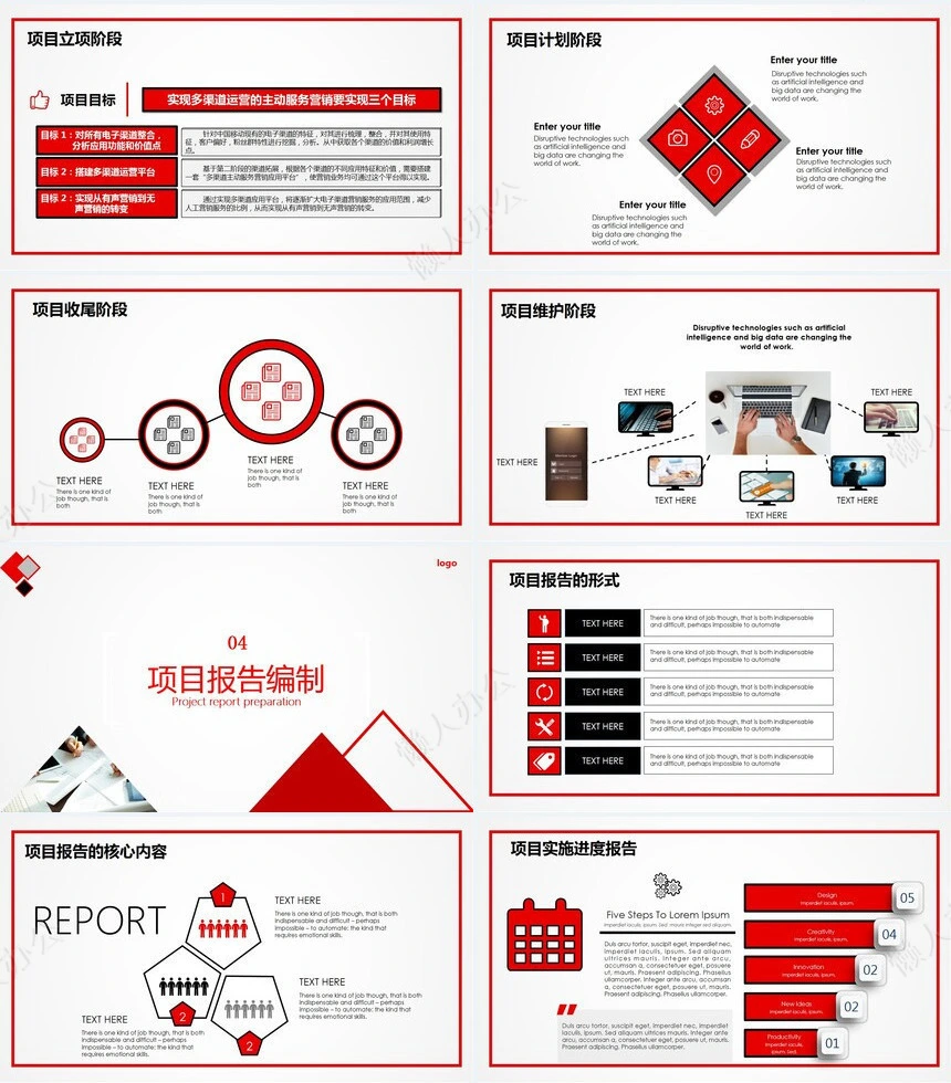 项目管理PPT模板(11)