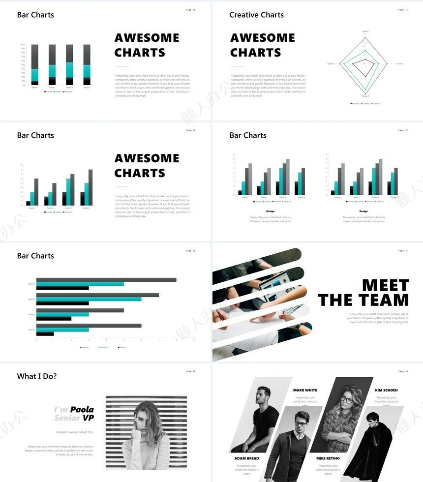 商务欧美公司简介商业计划书品牌宣传PPT模板