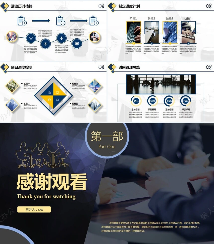 项目管理PPT模板(15)