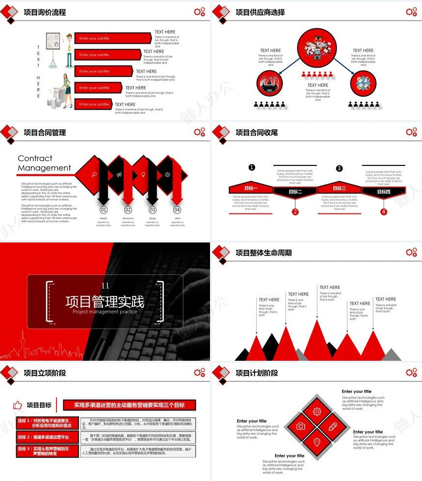 项目管理PPT模板(16)