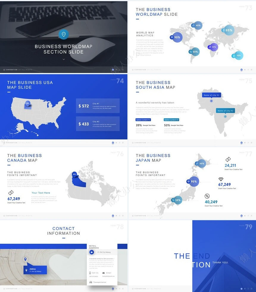 商务简约欧美风商业计划书通用