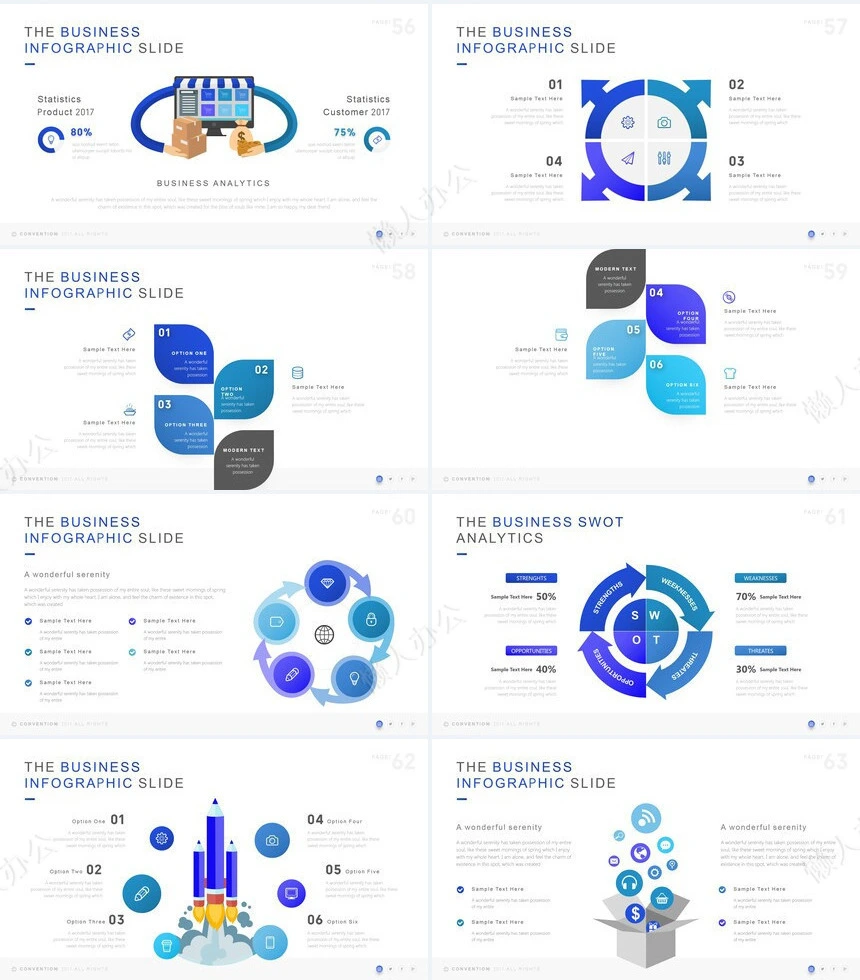 商务简约欧美风商业计划书通用