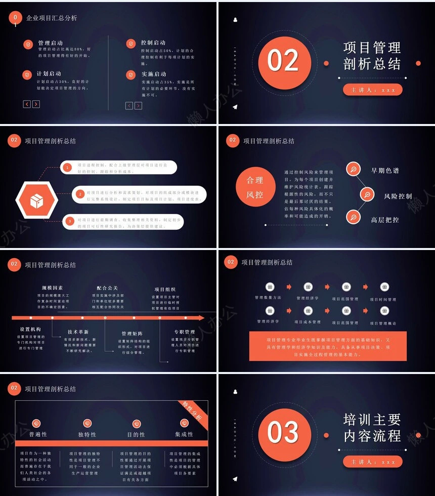 项目管理PPT模板(9)