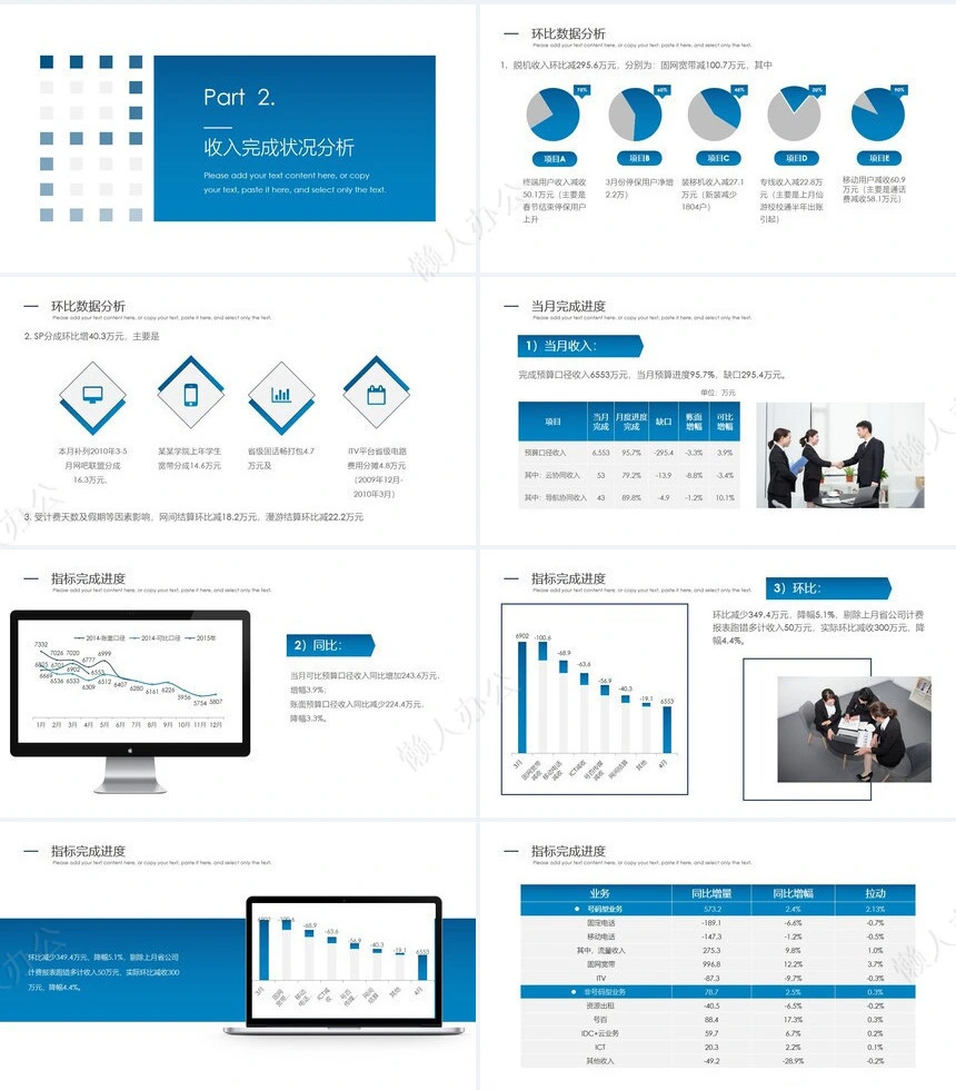 经营分析PPT模板(1)