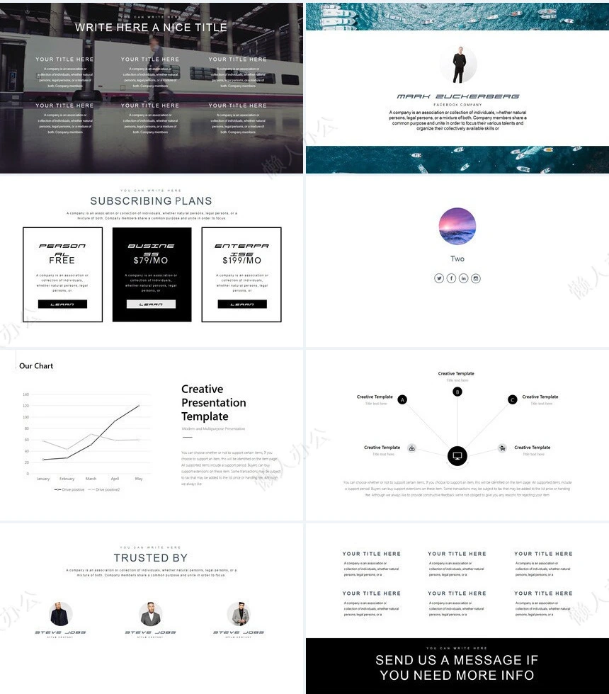 大海底图商务大气通用PPT模板