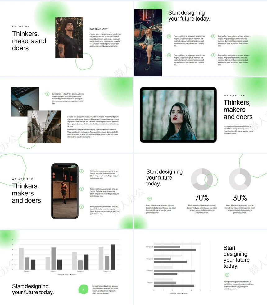 大海背景文艺欧美风通用PPT模板