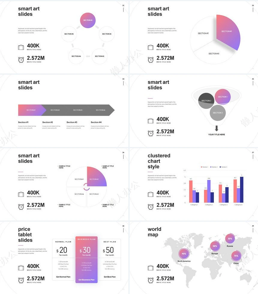 广告策划商业计划书欧美通用PPT模板