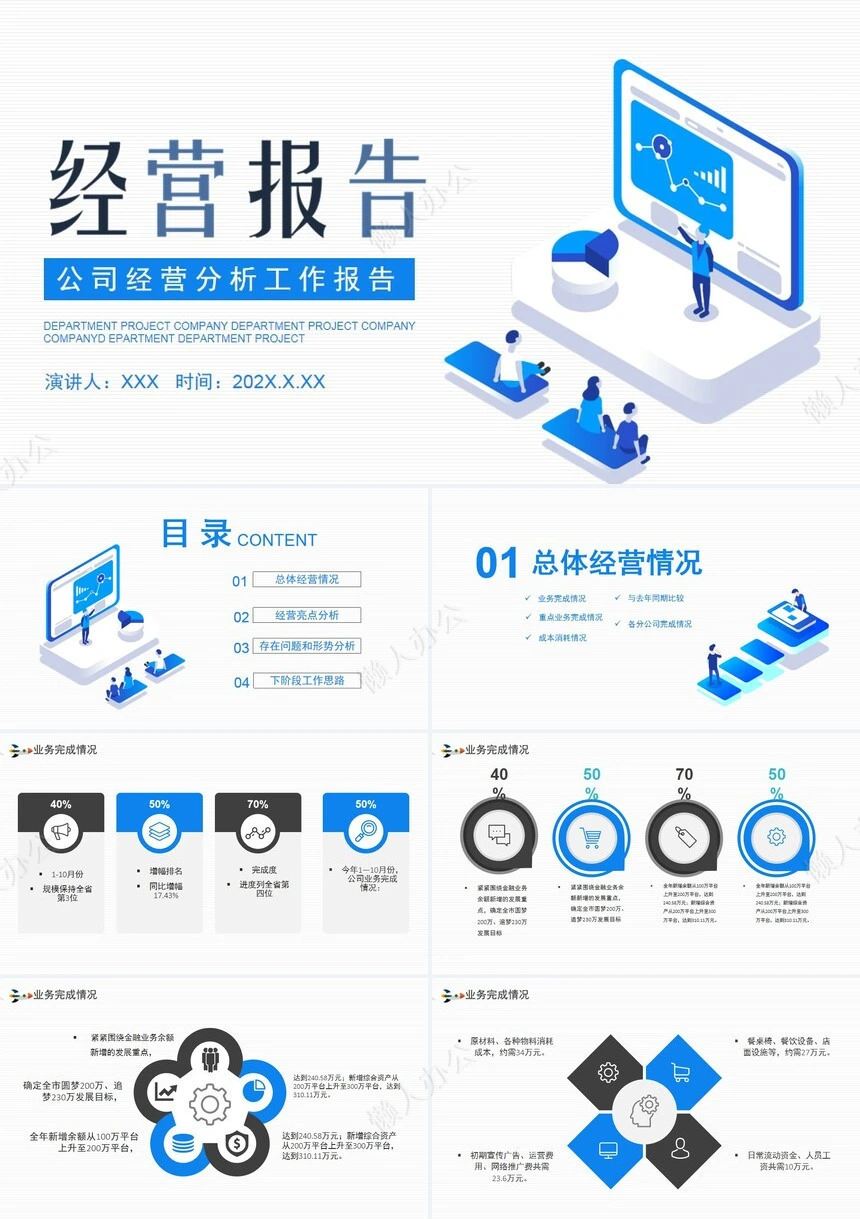 经营分析PPT模板(70)