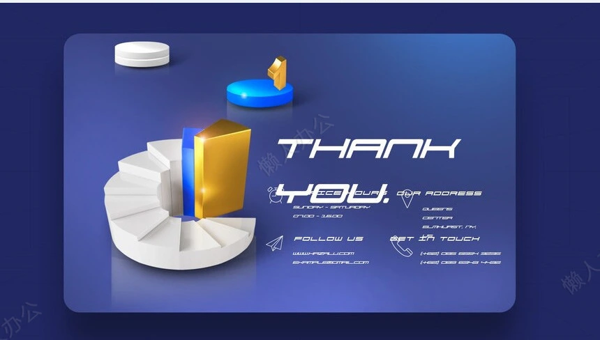 抽象艺术PPT模板(19)