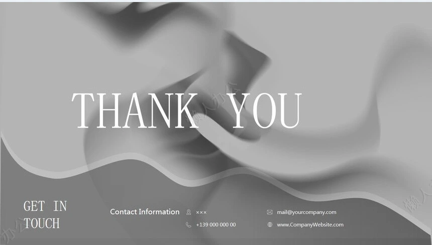 抽象艺术PPT模板(23)