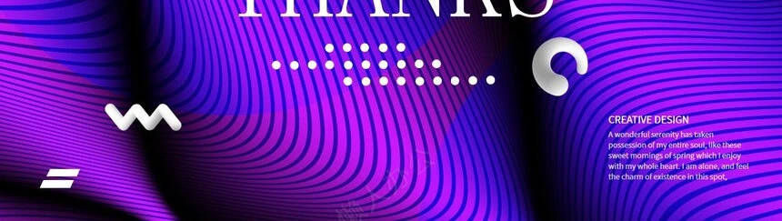 抽象艺术PPT模板(6)