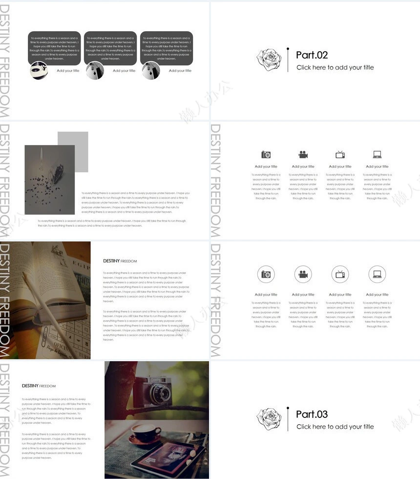 文艺复古欧美风高端品牌宣传通用PPT模板